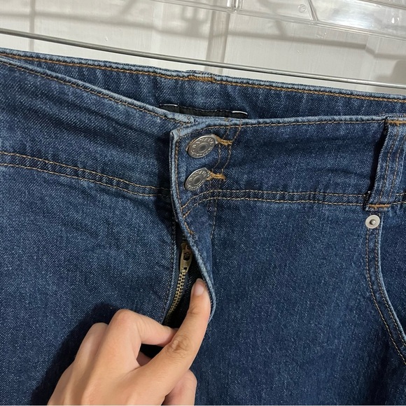 Banana Republic Factory Ultra High Rise Straight Jeans Dark Wash 16 33 Inches H2 - Picture 4 of 13